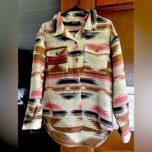 Size Small BLUE B Shacket